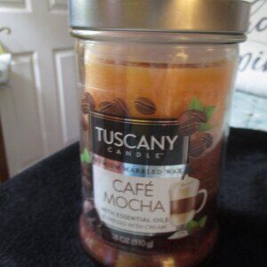 Tuscany Candle Cafe Mocha Two-Wick 18oz. NEW